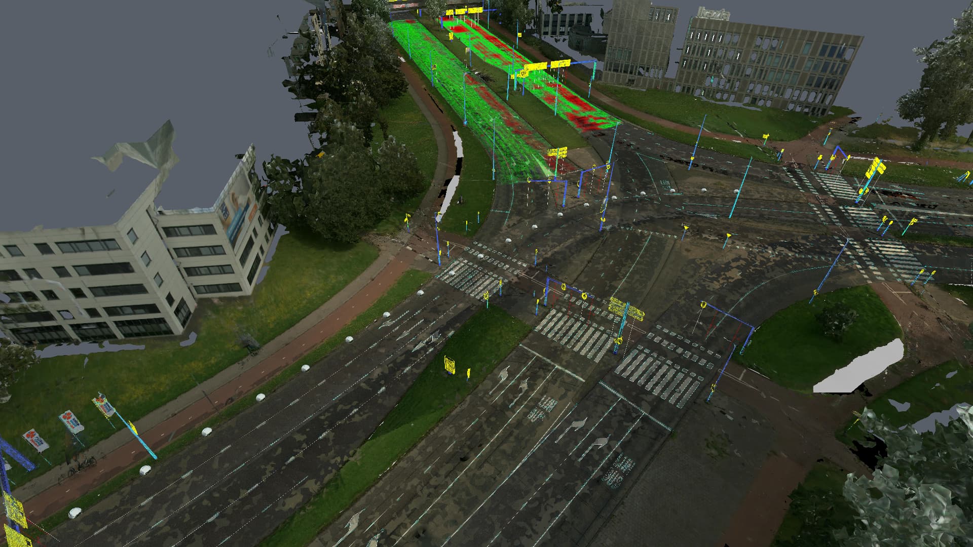 Datavisualisatie van een infrastructuurproject door InfraBIDS